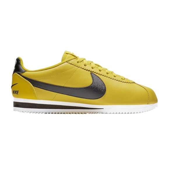 Nike Classic Cortez Premium Yellow Blazing Sun Mens Size 8.5 - Picture 2 of 15